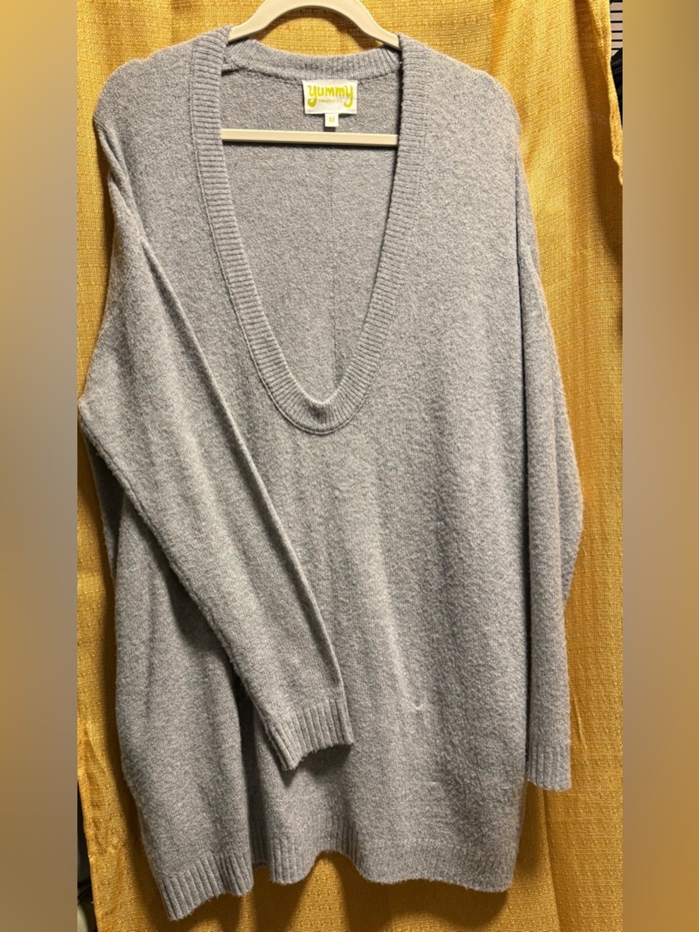 Yummy Light Gray V-Neck Women's Sweater - Cozy Everyday Knit